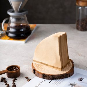 200Pcs Wooden Original Hand Drip Paper Coffee Filter